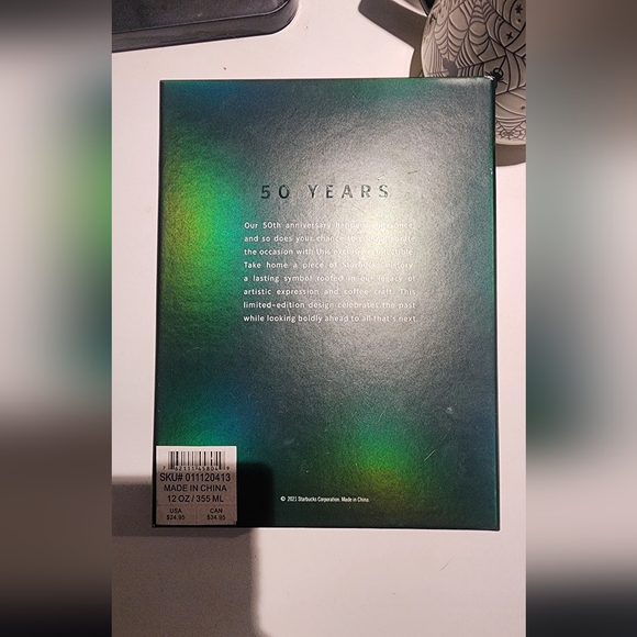 Starbucks 50th anniversary travel mug - Picture 2 of 3